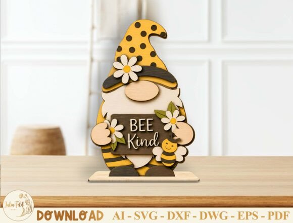 Bee Kind Gnome Laser Cut File SVG Review