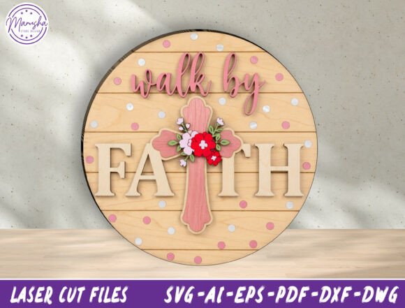 Christian Cross Door Sign Laser Cut File Review