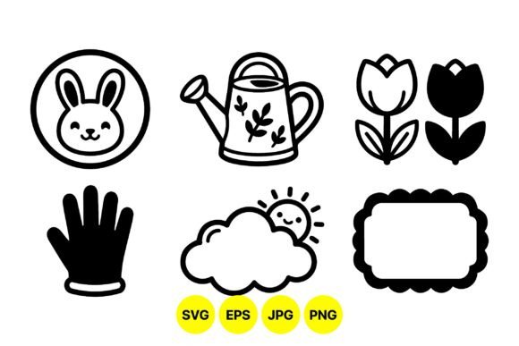 Cute Garden Icons Svg Pack for Local Business Branding