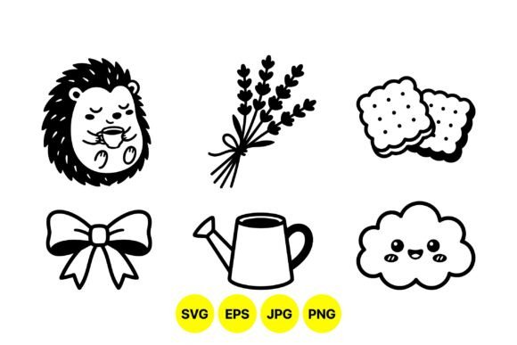 Cute Kawaii Line Art Icons Review