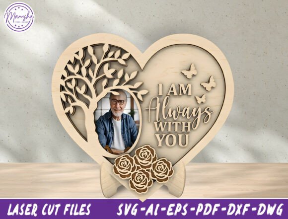 Memorial Photo Frame Laser Cut File SVG for Home Decor