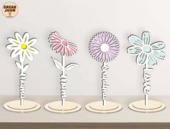 Mom Flower Laser Cut SVG for Mother S Day
