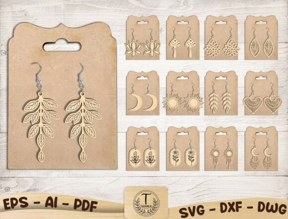 Nature Earrings Laser Cut SVG Bundle Review