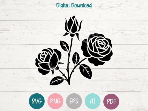 Roses SVG PNG EPS AI PDF Review