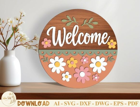 Spring Door Hanger Laser Cut File SVG for Spring Amp Projects